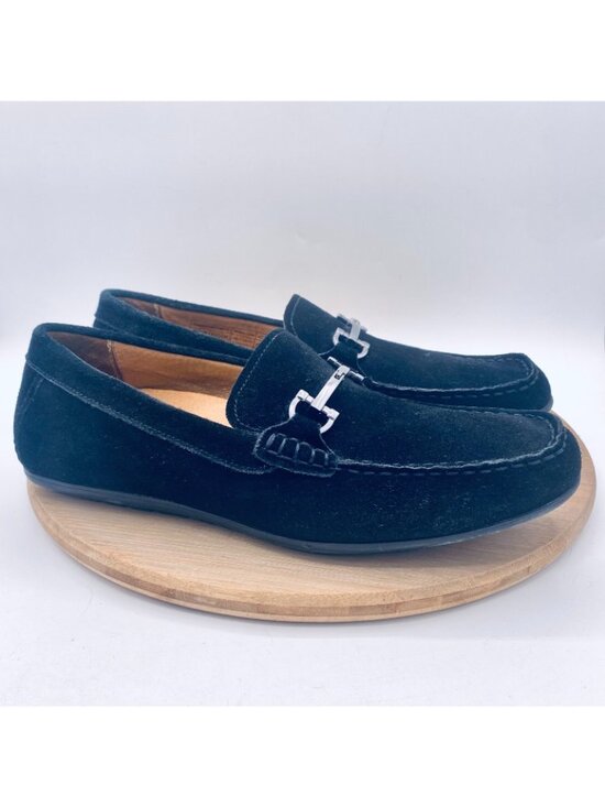Vionic Mason Shoes Mens 9 Black Suede Comfort Driving Loafers Horsebit main image 4